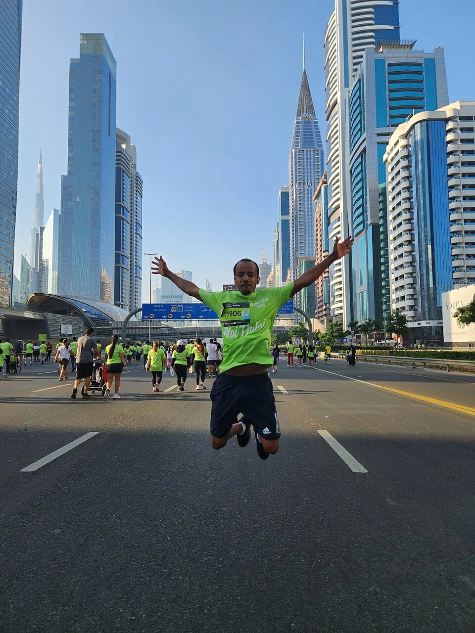 Un participant à Dubai Run sur Sheikh Zayed Road. Photo d’archive.