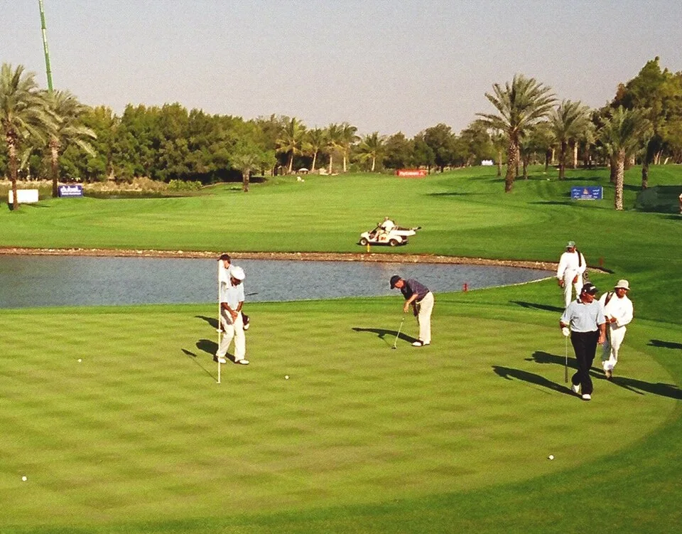 Une vue d’archive du parcours de l’Emirates Golf Club.