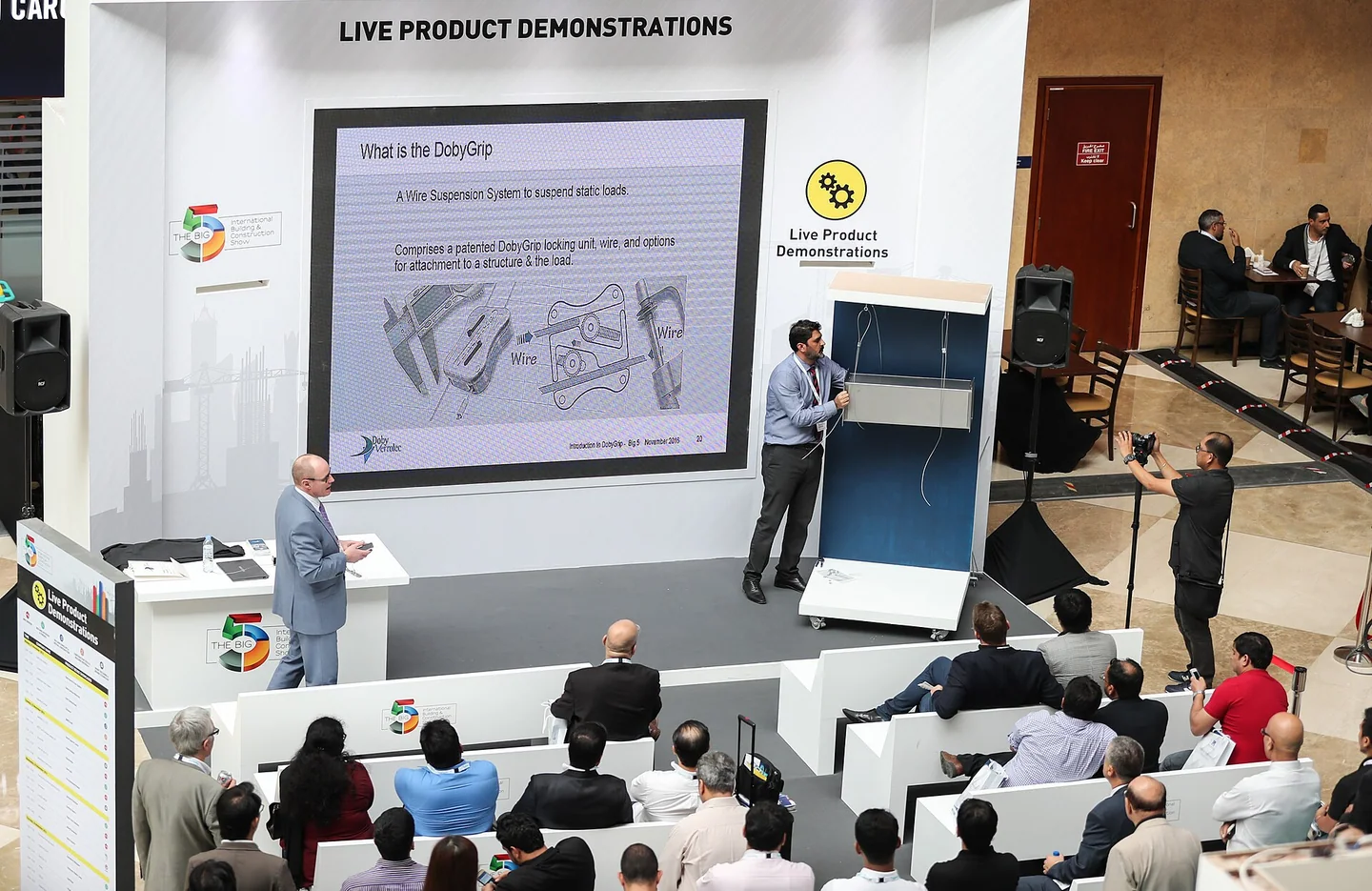 A product demonstration for The Big 5 visitors, 2016