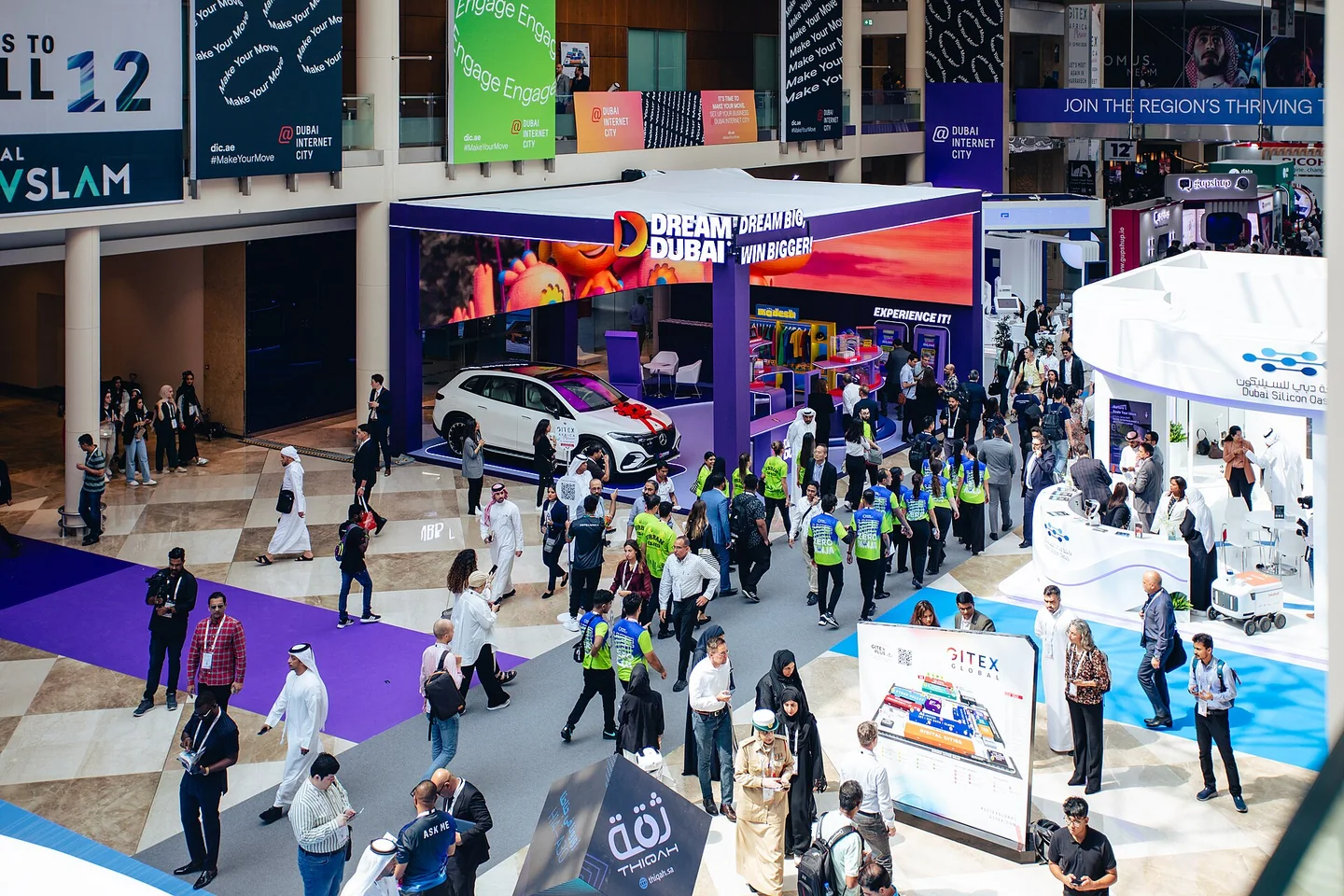 The Dream Dubai stand and GITEX GLOBAL visitors, 2023