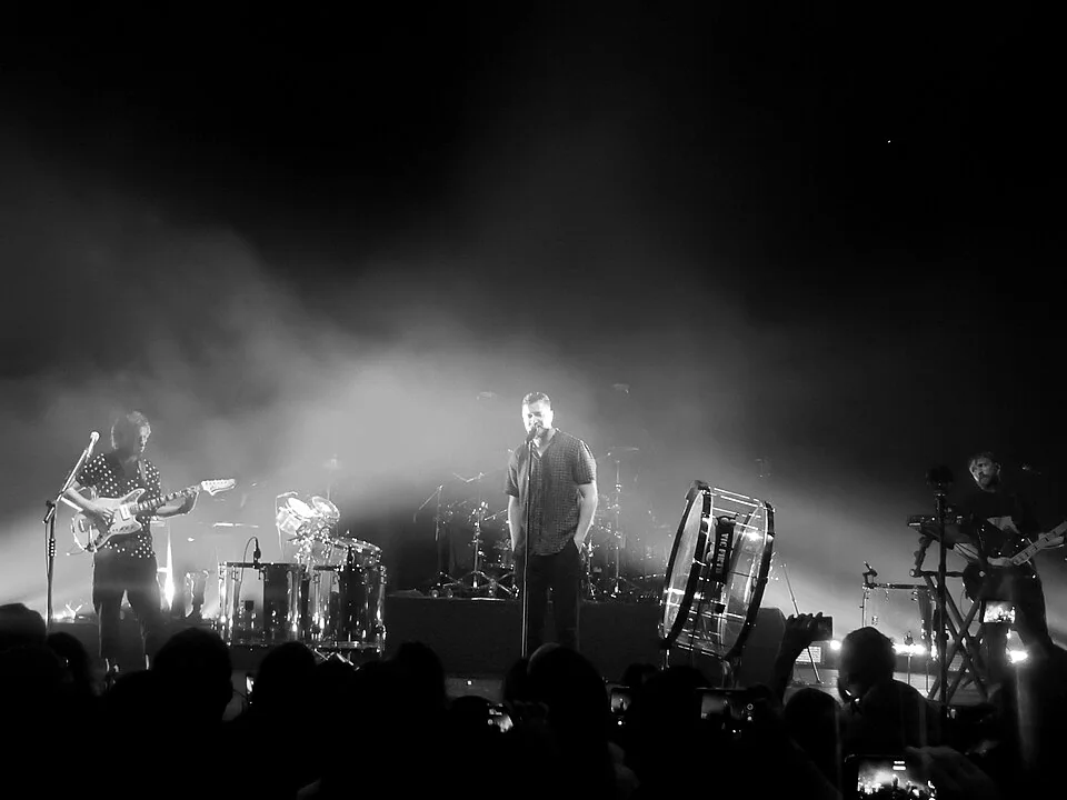 Imagine Dragons sur la scène du Roundhouse à Londres, en 2017.