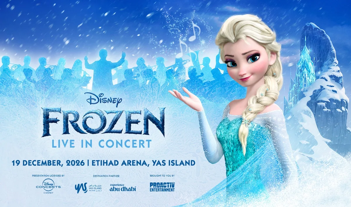 Frozen in Concert: offizielles Plakat, 19. Dezember 2026, Etihad Arena.