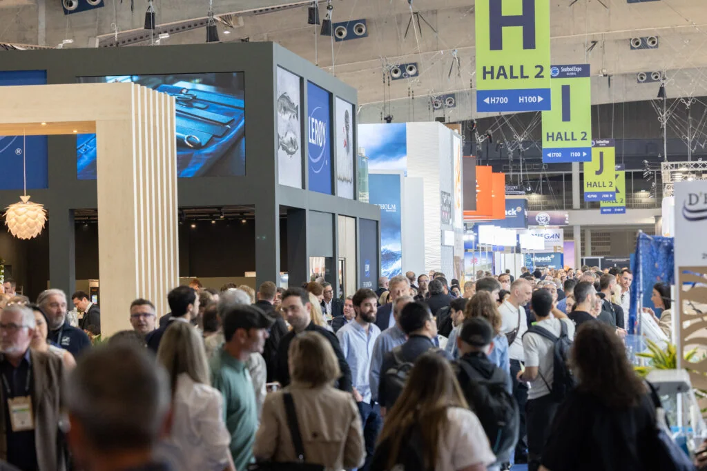 Seafood Expo Global exhibition floor; 2026 archive.