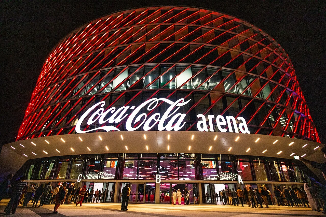 La Coca-Cola Arena la sera del 15 novembre 2019.