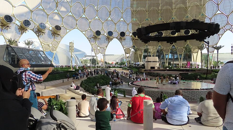 Al Wasl Plaza pendant Expo 2020, photo prise en 2021