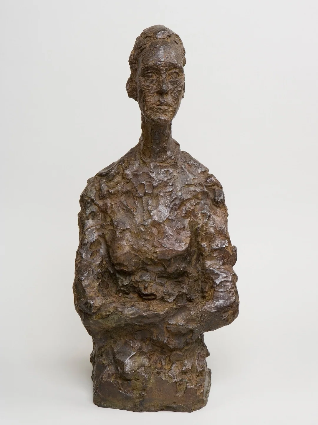 Eine Büste von Giacometti aus den Materialien zur Mailänder Ausstellung.