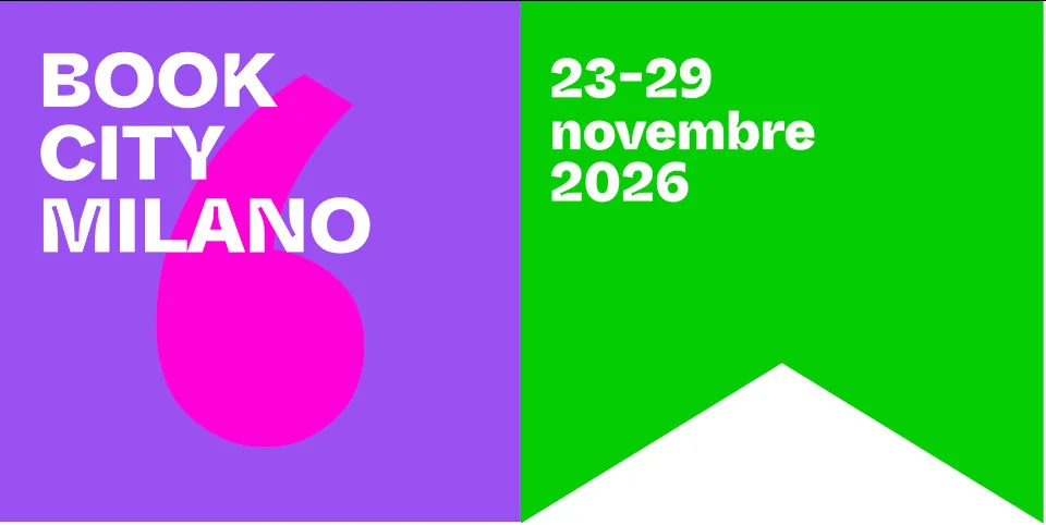 BookCity Milano 2026 poster: 23–29 November.