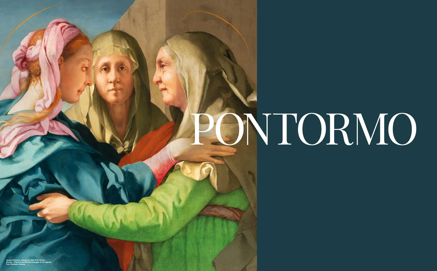 Офіційний банер Pontormo з фрагментом «Зустрічі Марії та Єлизавети».