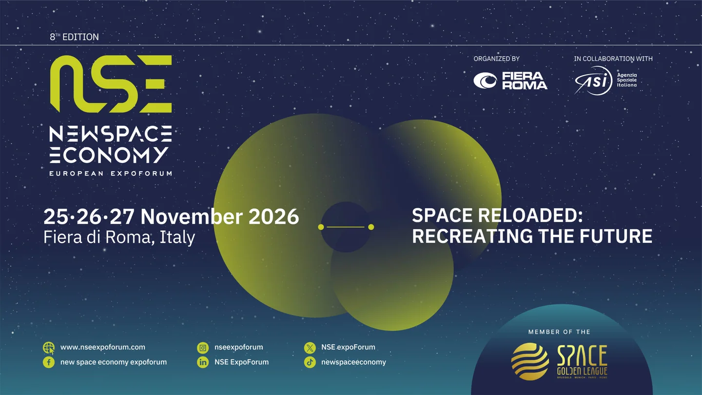 Офіційна афіша NSE 2026 з датами 25–27 листопада й майданчиком Fiera Roma.